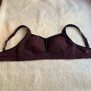Lululemon purple and black Sports Bra  34c